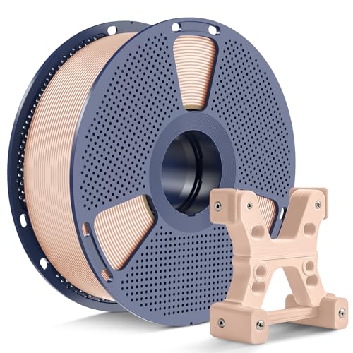PETG Filament 1.75mm 2025 Upgrade Spool Compatible with Bambulab Refill Filament, 1kg(2.2lbs) SUNLU PETG 3D Printer Filament, 1.75mm Dimensional Accuracy +/- 0.02mm, Beige Skin