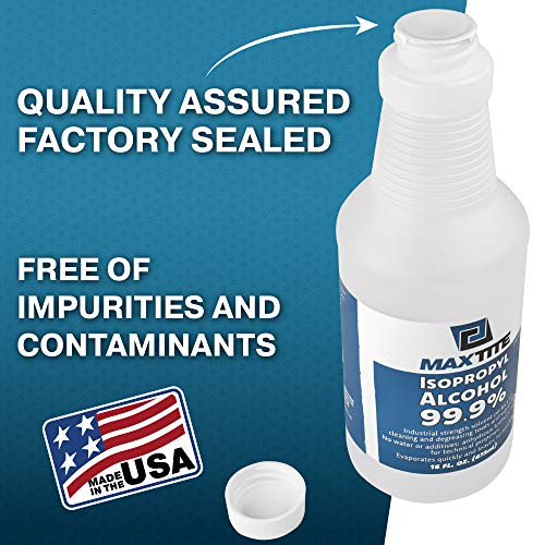 MaxTite Isopropyl Alcohol 99.9% (2 Gallons (32oz, 8 Pack))