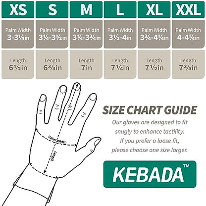 Kebada W1 Work Gloves for Men and Women, PU Coated Safety Gloves with Grip, Touchscreen, Ideal for Warehouse Package Handling, Construction, Gardening, 12 Pairs Gray Large