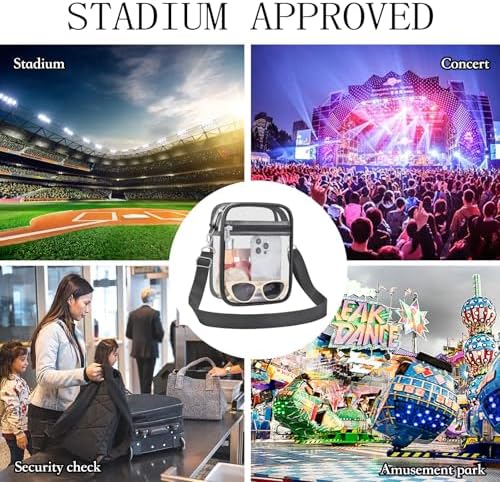 USPECLARE Clear Purse Stadium Approved CrossBody Bag for Men and Women