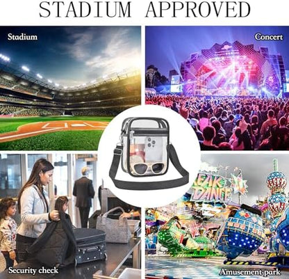 USPECLARE Clear Purse Stadium Approved CrossBody Bag for Men and Women