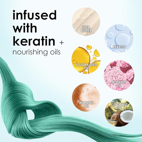 Keracolor Color + Clenditioner 3-in-1 Color-Depositing Conditioner, Gently Cleanses & Conditions, Semi-Permanent Hair Color, 23 Shades, 12 Fl Oz