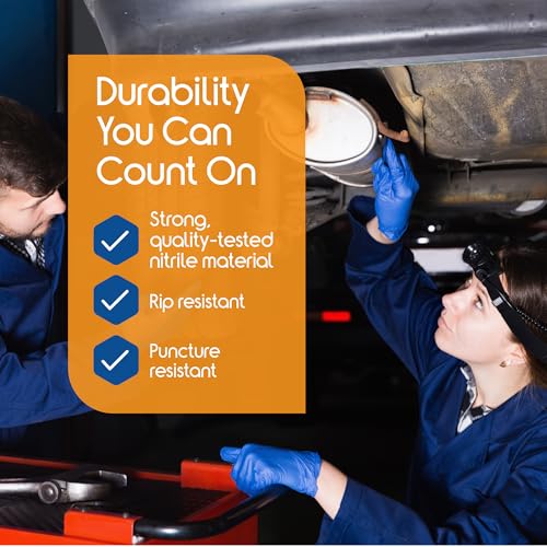 Inspire Nitrile Gloves Medical Examination | 4.5 Grade The Original Quality Stretch Cobalt Blue | Disposable Latex Free Case of 1000 (Size Small)