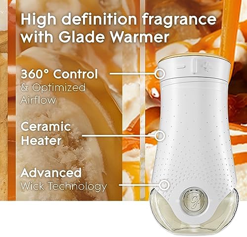 Glade PlugIns Refills Air Freshener, Scented and Essential Oils for Home and Bathroom, Vanilla Caramel Twist, 3.35 Fl Oz, 5 Count