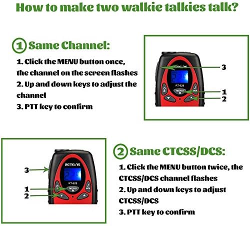 Retevis RT628 Walkie Talkies for Kids,Toys Gifts for 6-12 Years Old Boys Girls,Long Range 2 Way Radio 22CH VOX,Birthday Gift,Family Walkie Talkie for Camping Hiking Indoor Outdoor