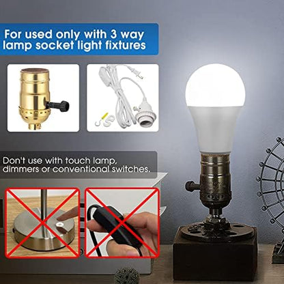 Briignite LED Light Bulbs, 𝟑𝐖𝐚𝐲 𝐋𝐄𝐃 𝐋𝐢𝐠𝐡𝐭 𝐁𝐮𝐥𝐛𝐬 50 100 150W Equivalent, Three Way A19 Light Bulbs E26 Medium Base, Daylight White 5000K, 500lm-1000lm-1500lm, 2Pack