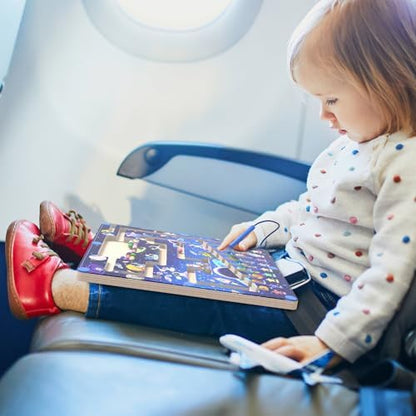 Magnetic Color and Number Maze - Montessori Toys for 3+ Year Old - Wooden Color Matching Learning Counting Puzzle Board -Toddler Activities Fine Motor Skills Toys for Boys Girls 3 4 5 Years Old