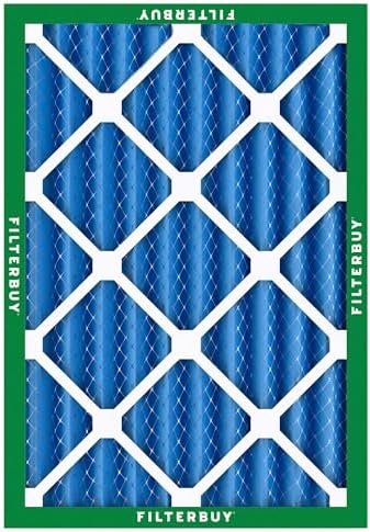 Filterbuy 20x25x4 Air Filter MERV 13 Optimal Defense (2-Pack), Pleated HVAC AC Furnace Air Filters Replacement (Actual Size: 19.50 x 24.50 x 3.63 Inches)