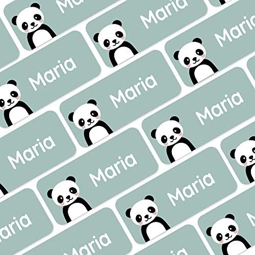 – Personalized Name Labels for Kids (120) – Waterproof & Durable Stickers for Clothing, School & Daycare Items - Exotic Animals