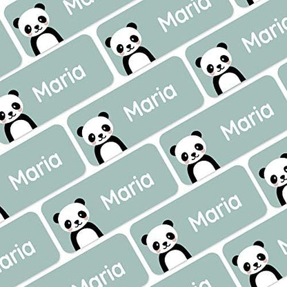 – Personalized Name Labels for Kids (120) – Waterproof & Durable Stickers for Clothing, School & Daycare Items - Exotic Animals