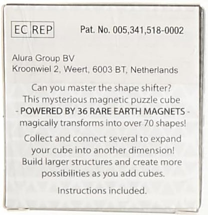 Shashibo Shape Shifting Box - STEM Magnetic Fidget Cube That Transforms Into Over 70 Shapes, Download Fun in Motion Toys Mobile App (Optical Ilusion)