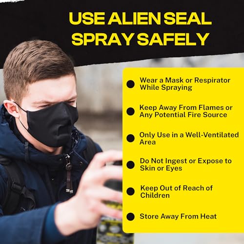Sealant Spray 2Pk, Waterproof and Air Tight Liquid Rubber Spray Seals, Prevents and Patches Leaks, Protects Surfaces, Works on Most Materials, Long Lasting, Dries Clear - 2 Cans (28 Oz)