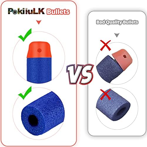 1000PCS Bullets Refill Darts Fit for Nerf N-Strike Elite Series Bulk Bullets Compatible for Nerf Party with Portable Shooting Practice Target Mesh Bag