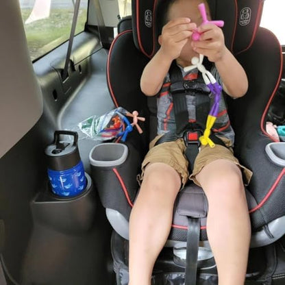 MAGMEN Enhanced Grip Magnetic Fidget Figures for Kids 3-8 & Toddlers | 10-Piece Solid Colors Multipurpose Magnets Set for Travel, Road Trip, Office & Stocking Stuffer Gifts.