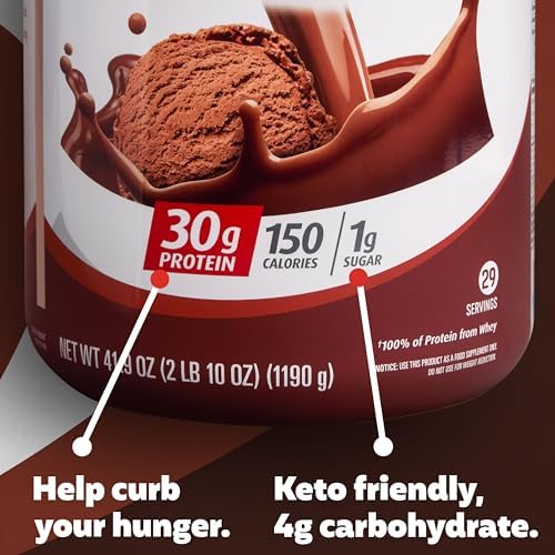 Premier Protein Protein Powder, 30g Protein, 1g Sugar, No Soy Ingredients, Gluten Free, Chocolate Milkshake, 29 Servings, 41.9oz