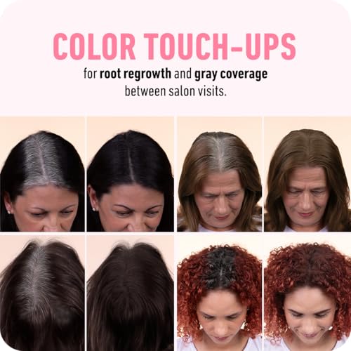 BOLDIFY Hairline Powder - Root Touch Up Hair Color for Gray Coverage - Bald Spot Concealing Hair Powder for Women & Men - 48-Hour Stain-Proof - Medium Brown