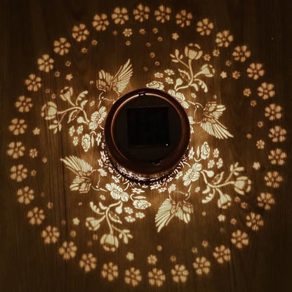 Solar Lanterns Outdoor Waterproof Hummingbird Garden Decor Gifts for Women Mom Grandma Hanging Solar Lights Metal Solar Decoration Outside for Yard, Patio, Backyard, Porch