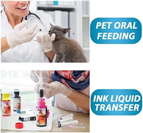 50 Pack 20mL Syringes with Catheter Tip and Cap Plastic Large Syringes for Liquids, Jello shot Party, Medicine Student, Oral, Scientific Labs, Measuring, Dispensing, Home Care