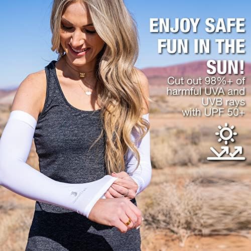 SportsTrail Cooling Arm Sleeves for Men & Women – Breathable, UV Sun Protection, Sports Arm Sleeves for Women, Men & Youth