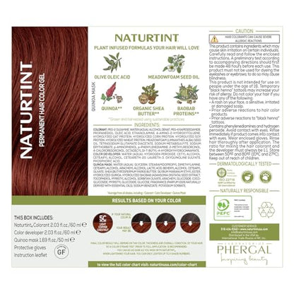 Naturtint 5C Light Copper Chestnut Permanent Hair Color (Pack of 6), Ammonia Free, Vegan, Cruelty Free, up to 100% Gray Coverage, Long Lasting Results (Packaging may vary)