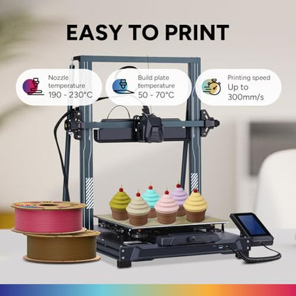 OVERTURE Matte PLA 3D Printer Filament 1.75mm, Matt Surface & Low Warping Filament 1kg Spool (2.2 lbs), Accuracy +/- 0.02 mm, Fit Most FDM Printers (Matte Red)