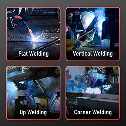 YESWELDER Flux Core Gasless MIG Wire, E71T-GS Mild Carbon Steel .030-Inch Diameter 2-Pound, Strong ABS Plastic Spool Welding Wire