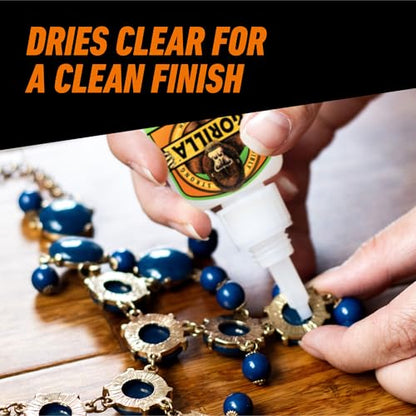 Gorilla Super Glue Gel XL, Clear Glue, 25 Gram (Pack of 6) - All Purpose and Fast Setting for Projects and Repairs