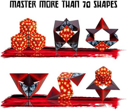 Shashibo Battle Shapes Magnetizing Puzzle Game – Play Solo or with a Friend - Challenging Shape Shifting Box Game for Adults & Kids Ages 8+ with Puzzling Twists and Turns by Fun in Motion Toys
