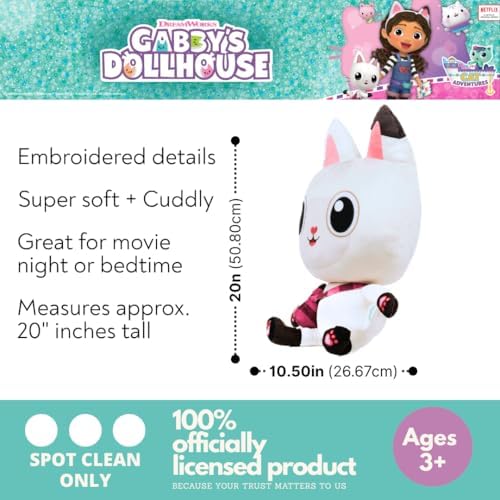Franco Kids Bedding Super Soft Plush Cuddle Pillow Buddy, Standard, Gabby's Dollhouse-Pandy Paws