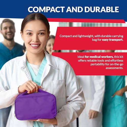 Dixie EMS Blood Pressure and Sprague Stethoscope Kit - Purple