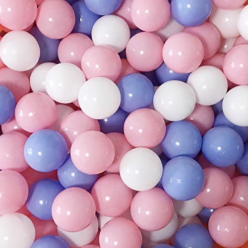 MoonxHome Ball Pit Balls for Toddlers, BPA Free Crush Proof Plastic Toy Balls for Ball Pit, Children's Pool Water Toys, Macaron Ocean Balls for Play Tent 2.15 Inch Pack of 100…
