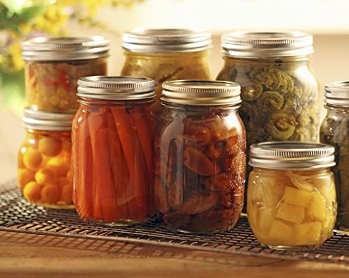 Dalzom® 48Pcs Canning Lids with Rings Wide Mouth, Premium Mason Jar Lids with Bands/Rings for Ball, Kerr Jars - Food Grade Material, 100% Fit & Airtight for Wide Mouth Mason Jars