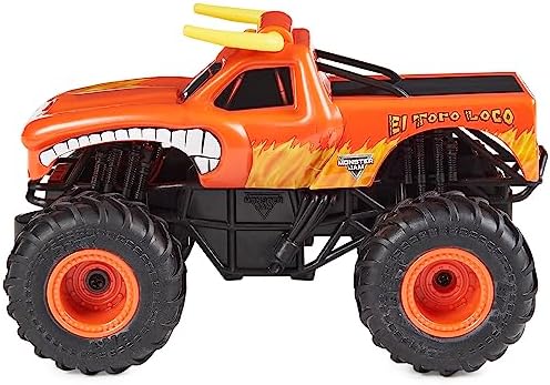 Monster Jam, Official El Toro Loco Remote Control Monster Truck for Boys and Girls, 1:24 Scale, 2.4 GHz, Kids Toys for Ages 4 and Up
