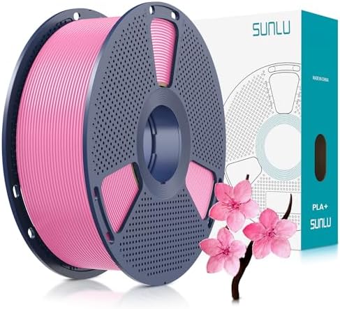 SUNLU 3D Printer Filament PLA Plus 1.75mm, SUNLU Neatly Wound PLA Filament 1.75mm PRO, PLA+ Filament for Most FDM 3D Printer, Dimensional Accuracy +/- 0.02 mm, 1 kg Spool(2.2lbs), Pink