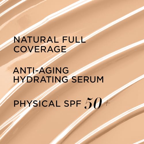 IT Cosmetics CC+ Cream - Full-Coverage Foundation With SPF 50, Color Corrector & Anti-Aging Serum, Formulated With Niacinamide & Hyaluronic Acid, Natural Finish, For All Skin Types, 1.08 fl oz