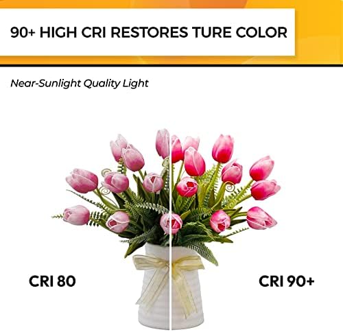 Hizashi 90+ CRI LED Candelabra Bulb 40W Equivalent E12 LED Bulb Dimmable 2700K Soft Warm White, Chandelier Light Bulbs, 4W 450LM Flame Tip CA10 Candle Light Bulbs, UL Listed - 12 Pack