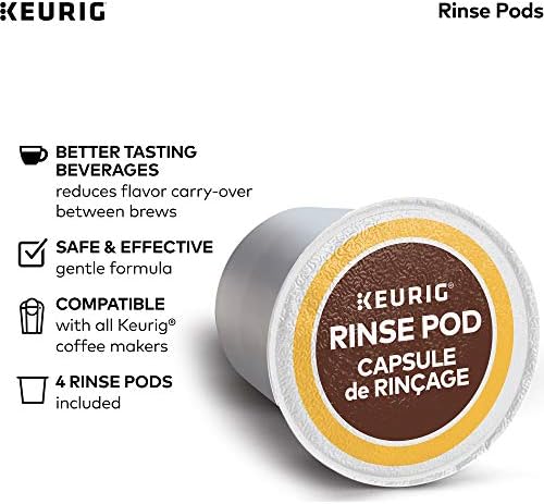 Keurig 3-Month Brewer Maintenance Kit, 7 Count & Travel Mug Fits K-Cup Pod Coffee Maker, 1 Count (Pack of 1), Stainless Steel