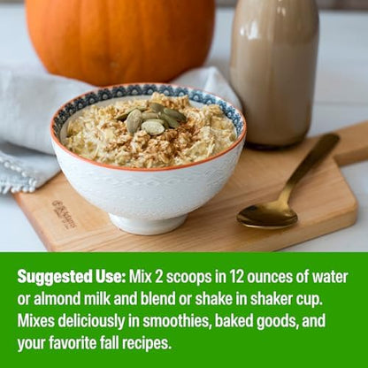 Orgain Organic Vegan Protein Powder, Pumpkin Spice - 21g of Plant Based Protein, Non Dairy, Gluten Free, 1g of Sugar, Soy Free, Kosher, Non-GMO, 1.02 Lb (Packaging May Vary)
