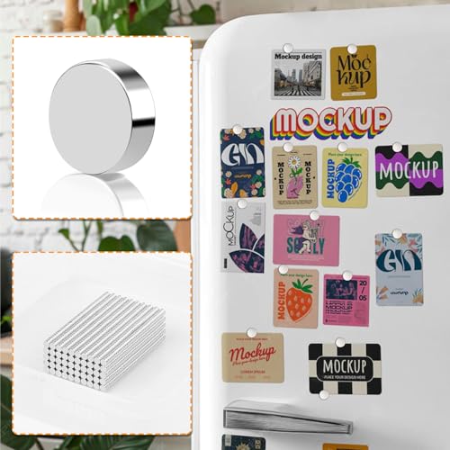 2000 Pack Small Magnets, 2x1mm Refrigerator Magnets Rare Earth Magnet Neodymium Magnet for Crafts, Whiteboard, Kitchen Cabinet