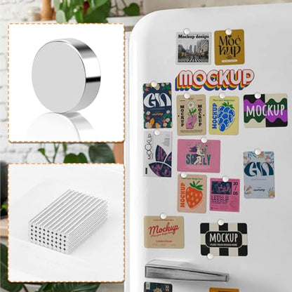 2000 Pack Small Magnets, 2x1mm Refrigerator Magnets Rare Earth Magnet Neodymium Magnet for Crafts, Whiteboard, Kitchen Cabinet
