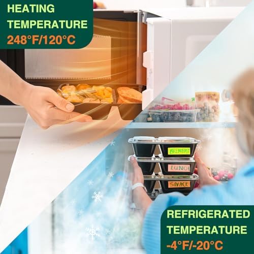 Glotoch Express 32oz Black Two-Compartment Square Meal Prep Containers, Food Storage Containers with Lids for Microwave Dishwasher Freezer Safe 300pack