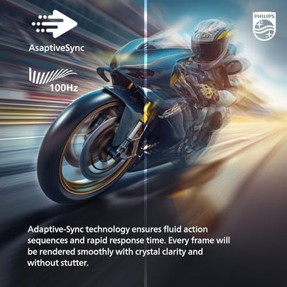 Philips 221V8LB 22 inch Class Thin Full HD (1920 x 1080) Monitor, 100Hz Refresh Rate, VESA, HDMI x1, VGA x1, LowBlue Mode, Adaptive Sync, 4 Year Advance Replacement Warranty