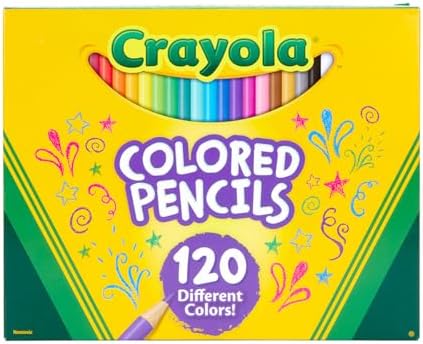 Crayola Colored Pencils Set for Kids (120ct), Bulk Art Supplies for Kids, Back to School Essentials, Teacher Classroom Must Haves, Coloring Book Pencils