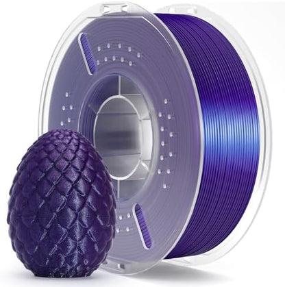 ELEGOO PLA Filament 1.75mm Galaxy Purple 1KG, Shiny 3D Printer Filament Dimensional Accuracy +/- 0.02mm, 1kg Spool(2.2lbs) 3D Printing Filament for Most FDM 3D Printers