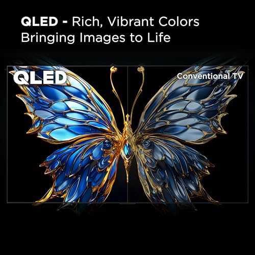 TCL 65-Inch Class Q65 QLED 4K Smart TV with Fire TV (65Q651F, 2024 Model), Dolby Vision, HDR PRO+, Dolby Atmos, Alexa Built-in with Voice Remote, Apple AirPlay 2 Compatibility, Streaming Television