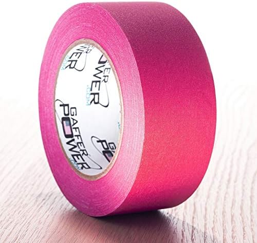 Gaffer Power Real Professional Grade Gaffer Tape, Made in The USA, | Durable, Versatile | Weather Resistant | Leaves No Residue | Fluorescent Pink Tape, 2 in x 30 Yds
