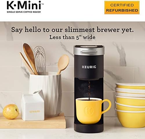 Keurig K-Mini Coffee Maker, Certified Refurbished, Black (Renewed)