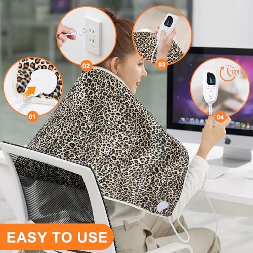 Heating Pad,Electric Heating Pads for Back,Hot Heated Pad for Abdomen,Shoulder,Knee,Multiple Temp and Auto Shut Off