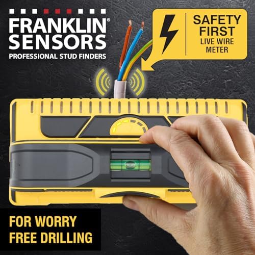 Franklin Sensors ProSensor M210 Stud Finder with 13-Sensors, Wood & Metal Stud Detector/Wall Scanner, Live Wire Detection