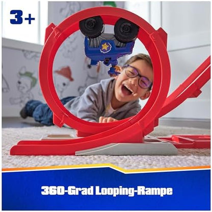 PAW Patrol: Rescue Wheels Super Loop Tower HQ, with Light, Sound, Vehicle Launcher, Chase Action Figure & Toy Truck, Kids Toys for Boys & Girls Age 3+
